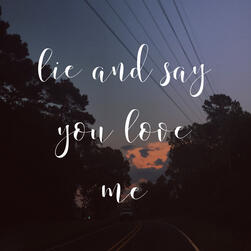 lie and say you love me